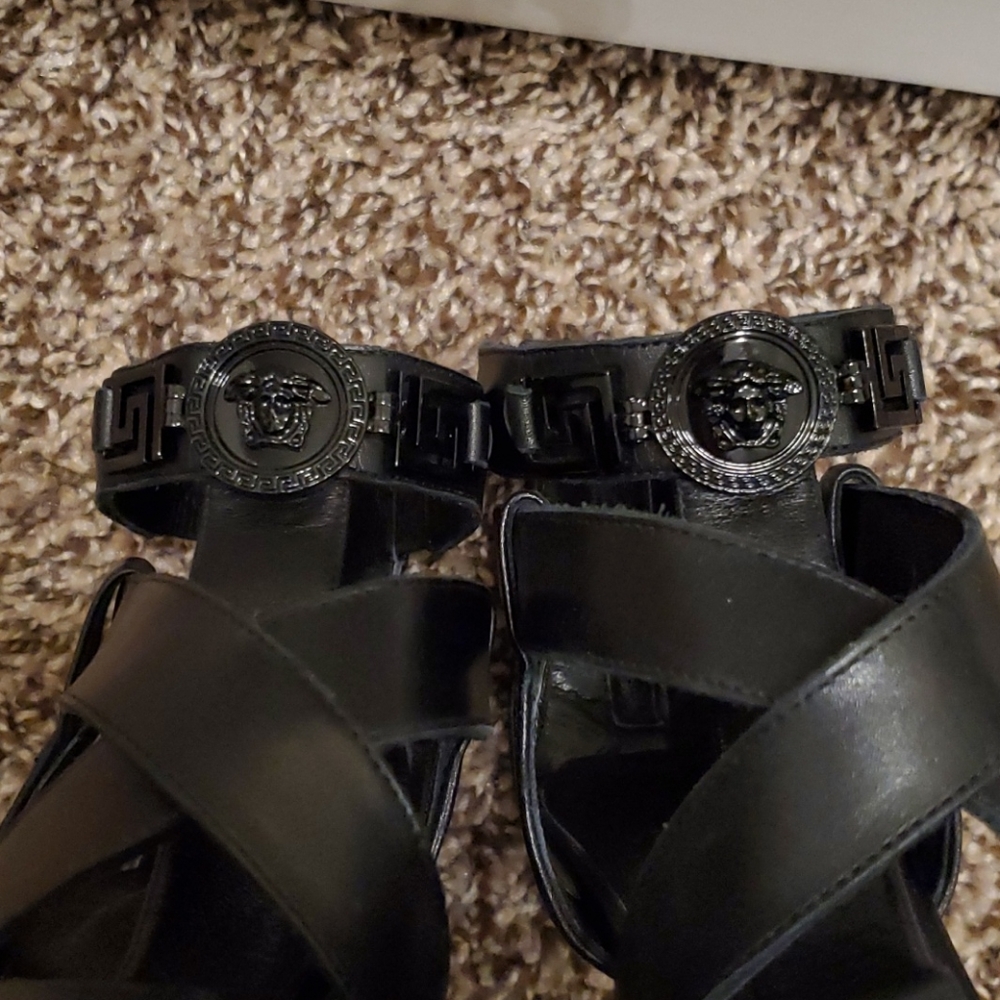 Versace sandal heels